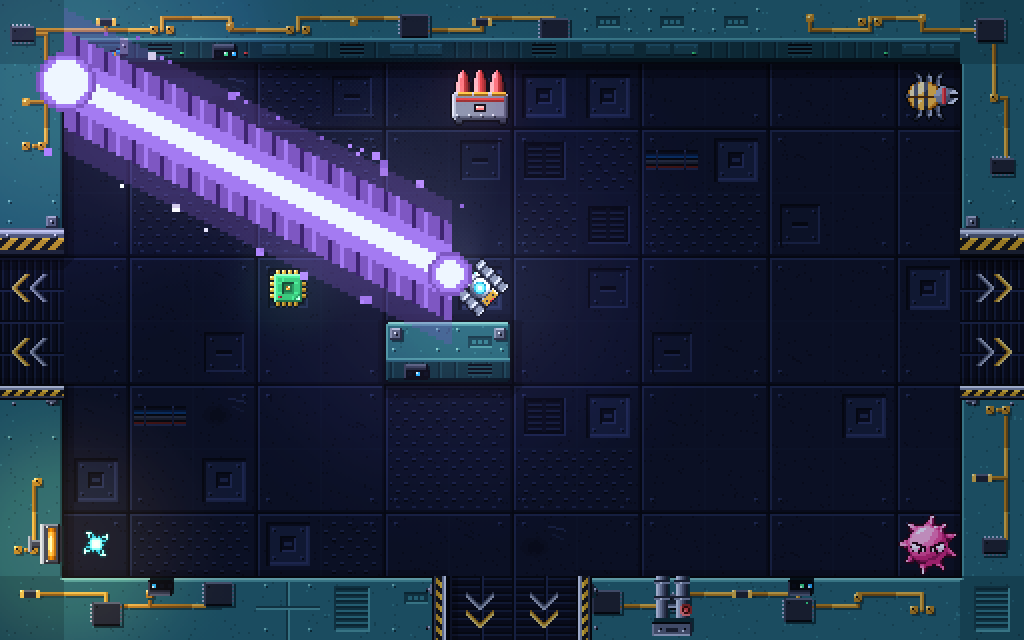 A plasma shot clearing a room