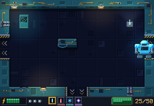 A room of the space station